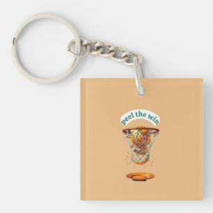 Porte-clés Cadeaux uniques pour amateur de basket-ball pèlent