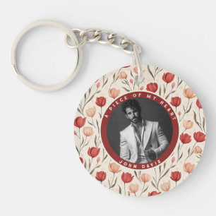 Porte-clés Cadeaux Uniques Pour Femme Photo Tulipe Fleur