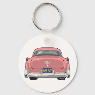 Porte-clés Cadillac rose 1955