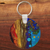 Porte-clés Cadre - Art Abstrait (Recto)