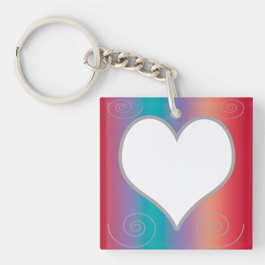 Porte-clés Cadre cardiaque (Devant)