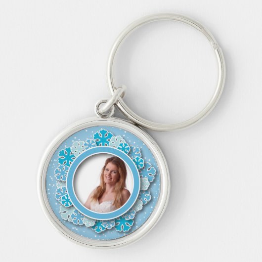 Porte-clés Cadre de flocon de neige (Devant)