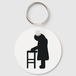 Porte-clés cadre de marche granny