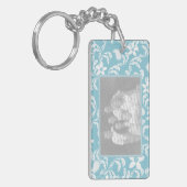 Porte-clés Cadre photo bleu clair Paisley Garden (Devant gauche)