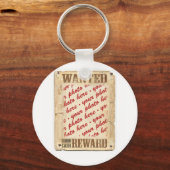 Porte-clés Cadre photo de l'affiche Recherchée (Recto)