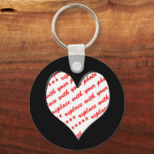 Porte-clés Cadre photo Valentine (Recto)