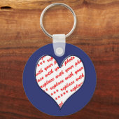 Porte-clés Cadre photo Valentine (Recto)