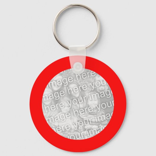 Porte-clés Cadre Rouge (Recto)