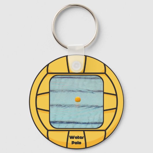 Porte-clés Cadre Water Polo (ajoutez votre propre photo !) (Recto)
