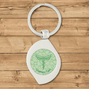Porte-clés Caduceus avec Porte - clé Arrière - plan Feuille