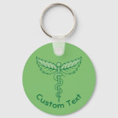 Porte-clés Caduceus avec Porte - clé Feuille (Recto)