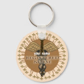 Porte-clés Caduceus Infirmière porte - clé inscrite (Recto)