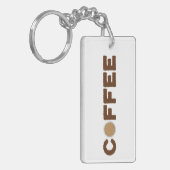 Porte-clés Café à base de grains de café et de boissons (Devant gauche)