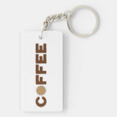 Porte-clés Café à base de grains de café et de boissons (Dos)