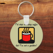 Porte-clés Café amusant (Recto)