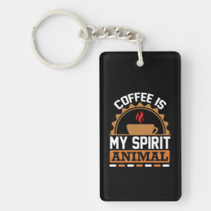 Porte-clés Café Art Café Mon Esprit Animal