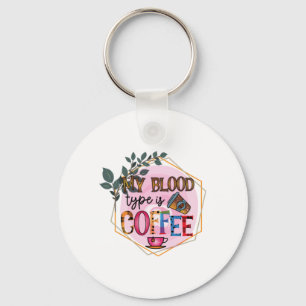 Porte-clés Café Art Mon Sang Est Café