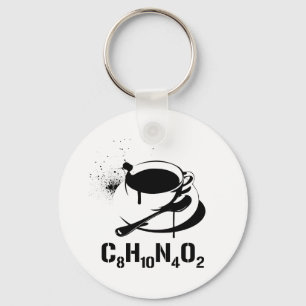 Porte-clés Café C8H10N4O2