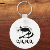 Porte-clés Café C8H10N4O2 (Recto)
