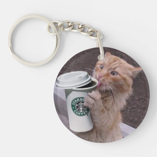 Porte-clés Café Cat (Devant)