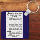 Porte-clés "Café d'Arbuckles des années 1860" (Verso)