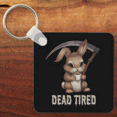 Porte-clés Café de la faucheuse Dead Tired Cute Bunny Grim Re (Recto)