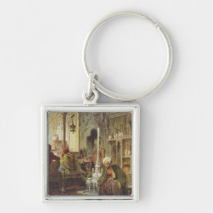 Porte-clés Café de tabouret, 1862 (litho de couleur)