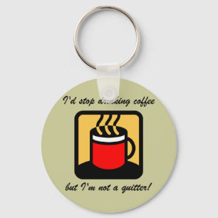 Porte-clés Café drôle