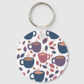 Porte-clés Café du matin mignon couleur Motif PERSONNALISER I (Verso)