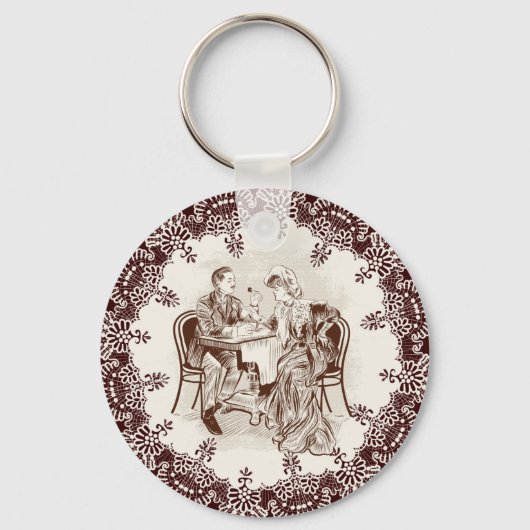 Porte-clés café et amour (Recto)