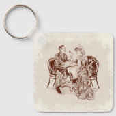 Porte-clés café et amour (Recto)