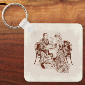 Porte-clés café et amour (Recto)