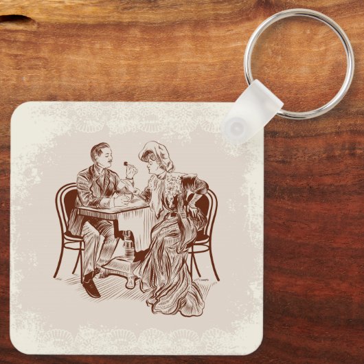 Porte-clés café et amour (Verso)