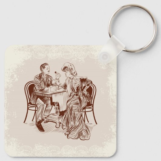 Porte-clés café et amour (Dos)