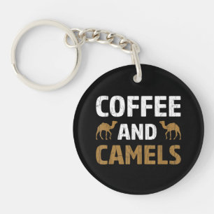 Porte-clés Café et chameaux drôle chameau amateur d'animaux g