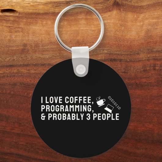 Porte-clés Café et code (Recto)