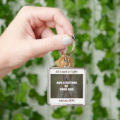 Porte-clés Café et mon Oreiller de chien (main)