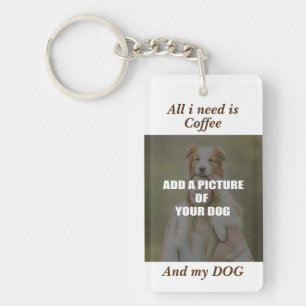 Porte-clés Café et mon Oreiller de chien