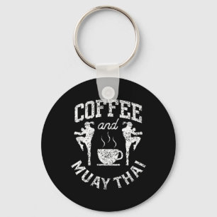 Porte-clés Café et Muay Thai Combattant de loisir Arts martia