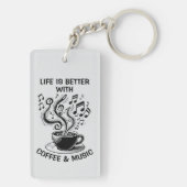 Porte-clés Café et Musique (Dos)