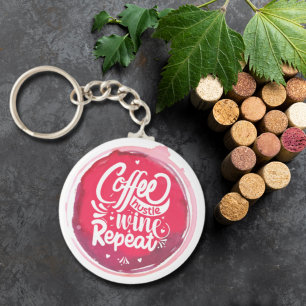 Porte-clés Café Hustle Vin Répète