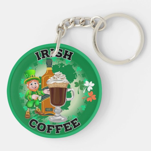 Porte-clés Café Irlandais - Un Elixir. (Dos)