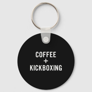 Porte-clés Café + Kickboxing pour kickboxeur