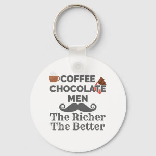 Porte-clés Café Lover Chocolat Hommes Plus Riche