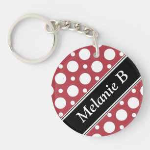 Porte-clés Cafe Merlot Assorti Pois Porte - clé acrylique