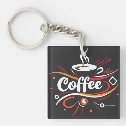 Porte-clés Café | noir (Devant)