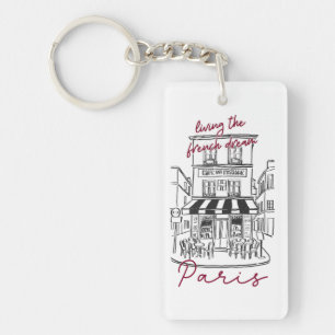 Porte-clés Café Parisien Charmant – Vivre le Rêve Français
