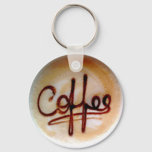 Porte-clés Café Personnalisé Écrit Sur Mousse