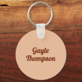 Porte-clés Café Personnalisé Écrit Sur Mousse (Verso)