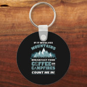 Porte-clés Café randonnée Camping (Recto)